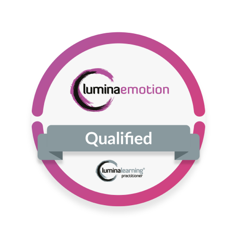 Lumina Emotion Qualified Badge Logo